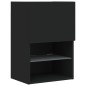 vidaXL TV-Schrank mit LED-Leuchten Schwarz 40,5x30x60 cm vidaXL TV-Schrank mit LED-Leuchten Schwarz 40,5x30x60 cm