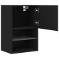 vidaXL TV-Schrank mit LED-Leuchten Schwarz 40,5x30x60 cm vidaXL TV-Schrank mit LED-Leuchten Schwarz 40,5x30x60 cm