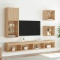 vidaXL TV-Schrank mit LED-Leuchten Sonoma-Eiche 40,5x30x102 cm vidaXL TV-Schrank mit LED-Leuchten Sonoma-Eiche 40,5x30x102 cm