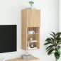 vidaXL TV-Schrank mit LED-Leuchten Sonoma-Eiche 40,5x30x102 cm vidaXL TV-Schrank mit LED-Leuchten Sonoma-Eiche 40,5x30x102 cm