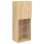 vidaXL TV-Schrank mit LED-Leuchten Sonoma-Eiche 40,5x30x102 cm vidaXL TV-Schrank mit LED-Leuchten Sonoma-Eiche 40,5x30x102 cm
