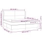 vidaXL Boxspringbett mit Matratze Grau 200x200 cm Kunstleder vidaXL Boxspringbett mit Matratze Grau 200x200 cm Kunstleder