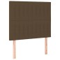 vidaXL Boxspringbett mit Matratze Dunkelbraun 90x190 cm Stoff vidaXL Boxspringbett mit Matratze Dunkelbraun 90x190 cm Stoff