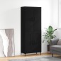 vidaXL Highboard Schwarz 69,5x34x180 cm Holzwerkstoff vidaXL Highboard Schwarz 69,5x34x180 cm Holzwerkstoff