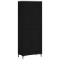 vidaXL Highboard Schwarz 69,5x34x180 cm Holzwerkstoff vidaXL Highboard Schwarz 69,5x34x180 cm Holzwerkstoff