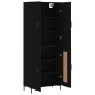 vidaXL Highboard Schwarz 69,5x34x180 cm Holzwerkstoff vidaXL Highboard Schwarz 69,5x34x180 cm Holzwerkstoff