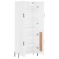 vidaXL Highboard Hochglanz-Weiß 69,5x34x180 cm Holzwerkstoff vidaXL Highboard Hochglanz-Weiß 69,5x34x180 cm Holzwerkstoff