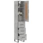 vidaXL Highboard Betongrau 34,5x34x180 cm Holzwerkstoff vidaXL Highboard Betongrau 34,5x34x180 cm Holzwerkstoff