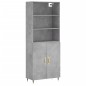 vidaXL Highboard Betongrau 69,5x34x180 cm Holzwerkstoff vidaXL Highboard Betongrau 69,5x34x180 cm Holzwerkstoff