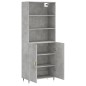 vidaXL Highboard Betongrau 69,5x34x180 cm Holzwerkstoff vidaXL Highboard Betongrau 69,5x34x180 cm Holzwerkstoff