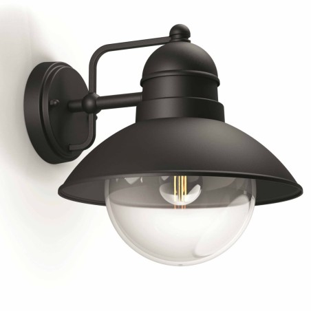 Philips myGarden Wandleuchte Hoverfly 1x60 W Schwarz 1723730PN