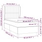 vidaXL Boxspringbett mit Matratze Dunkelgrün 90x190 cm Samt vidaXL Boxspringbett mit Matratze Dunkelgrün 90x190 cm Samt