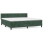 vidaXL Boxspringbett mit Matratze Dunkelgrün 200x200 cm Samt vidaXL Boxspringbett mit Matratze Dunkelgrün 200x200 cm Samt
