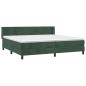 vidaXL Boxspringbett mit Matratze Dunkelgrün 200x200 cm Samt vidaXL Boxspringbett mit Matratze Dunkelgrün 200x200 cm Samt
