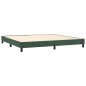 vidaXL Boxspringbett mit Matratze Dunkelgrün 200x200 cm Samt vidaXL Boxspringbett mit Matratze Dunkelgrün 200x200 cm Samt