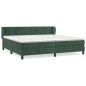 vidaXL Boxspringbett mit Matratze Dunkelgrün 200x200 cm Samt vidaXL Boxspringbett mit Matratze Dunkelgrün 200x200 cm Samt