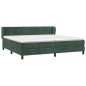 vidaXL Boxspringbett mit Matratze Dunkelgrün 200x200 cm Samt vidaXL Boxspringbett mit Matratze Dunkelgrün 200x200 cm Samt