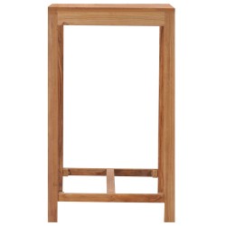 vidaXL Outdoor-Bartisch 60x60x105 Massivholz Teak