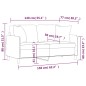 vidaXL 2-Sitzer-Sofa mit Zierkissen Schwarz 140 cm Stoff vidaXL 2-Sitzer-Sofa mit Zierkissen Schwarz 140 cm Stoff
