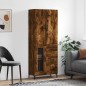 vidaXL Highboard Räuchereiche 69,5x34x180 cm Holzwerkstoff vidaXL Highboard Räuchereiche 69,5x34x180 cm Holzwerkstoff
