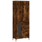 vidaXL Highboard Räuchereiche 69,5x34x180 cm Holzwerkstoff vidaXL Highboard Räuchereiche 69,5x34x180 cm Holzwerkstoff