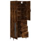 vidaXL Highboard Räuchereiche 69,5x34x180 cm Holzwerkstoff vidaXL Highboard Räuchereiche 69,5x34x180 cm Holzwerkstoff