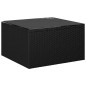 11-tlg. Garten-Lounge-Set mit Kissen Poly Rattan Schwarz 11-tlg. Garten-Lounge-Set mit Kissen Poly Rattan Schwarz