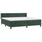 vidaXL Boxspringbett mit Matratze Dunkelgrün 200x200 cm Samt vidaXL Boxspringbett mit Matratze Dunkelgrün 200x200 cm Samt