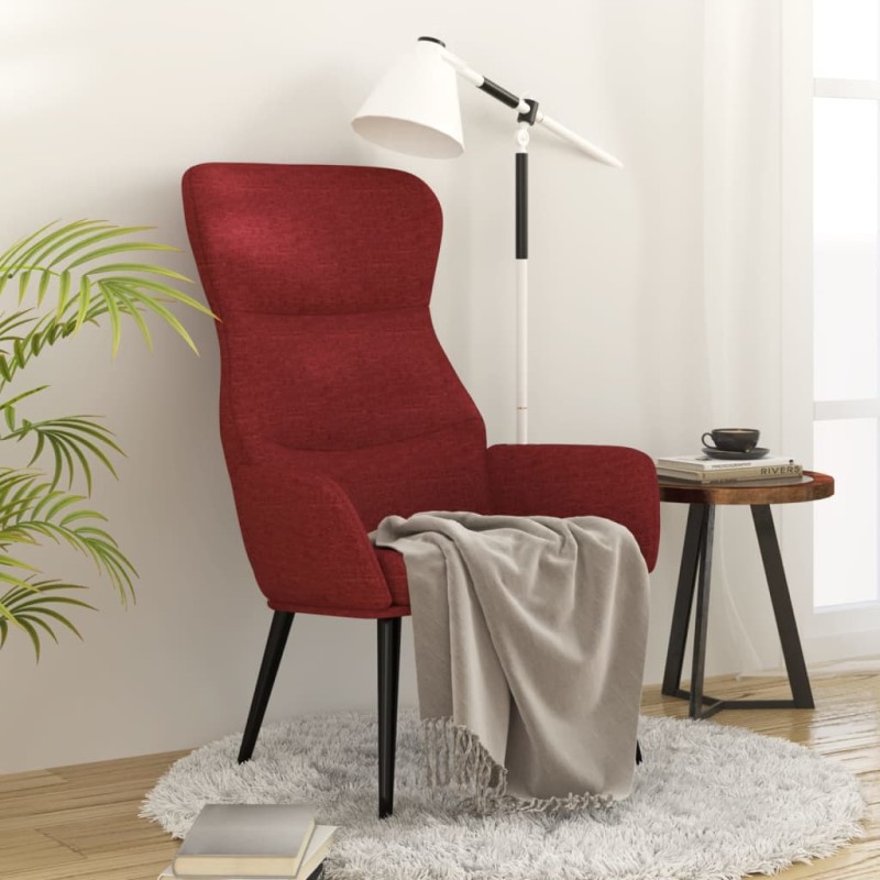 vidaXL Relaxsessel Weinrot Stoff vidaXL Relaxsessel Weinrot Stoff