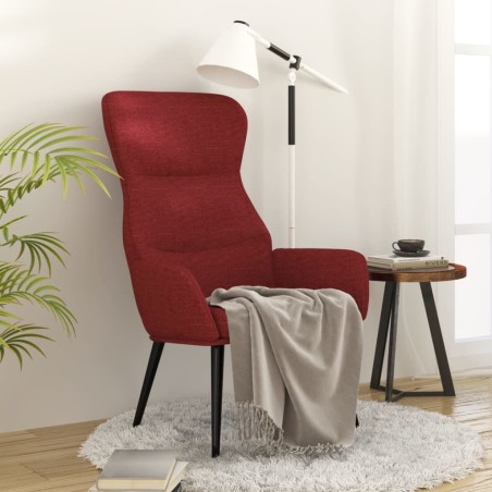 vidaXL Relaxsessel Weinrot Stoff