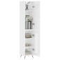 Highboard Hochglanz-Weiß 34,5x34x180 cm Holzwerkstoff Highboard Hochglanz-Weiß 34,5x34x180 cm Holzwerkstoff