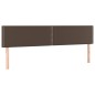 vidaXL Boxspringbett mit Matratze Braun 200x200 cm Kunstleder vidaXL Boxspringbett mit Matratze Braun 200x200 cm Kunstleder