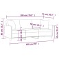 vidaXL 3-Sitzer-Sofa mit Zierkissen Schwarz 180 cm Stoff vidaXL 3-Sitzer-Sofa mit Zierkissen Schwarz 180 cm Stoff