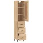 vidaXL Highboard Sonoma-Eiche 34,5x34x180 cm Holzwerkstoff vidaXL Highboard Sonoma-Eiche 34,5x34x180 cm Holzwerkstoff