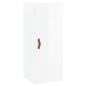 Highboard Hochglanz-Weiß 34,5x34x180 cm Holzwerkstoff Highboard Hochglanz-Weiß 34,5x34x180 cm Holzwerkstoff