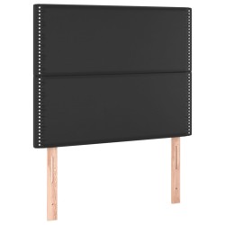 vidaXL Kopfteile 2 Stk. Schwarz 100x5x78/88 cm Kunstleder