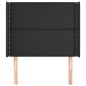 vidaXL Kopfteil mit Ohren Schwarz 103x16x118/128 cm Kunstleder vidaXL Kopfteil mit Ohren Schwarz 103x16x118/128 cm Kunstleder