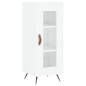 Highboard Hochglanz-Weiß 34,5x34x180 cm Holzwerkstoff Highboard Hochglanz-Weiß 34,5x34x180 cm Holzwerkstoff