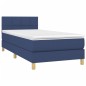 vidaXL Boxspringbett mit Matratze Blau 80x200 cm Stoff vidaXL Boxspringbett mit Matratze Blau 80x200 cm Stoff