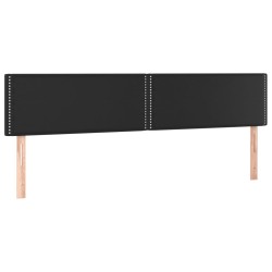 vidaXL Kopfteile 2 Stk. Schwarz 100x5x78/88 cm Kunstleder