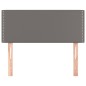vidaXL Kopfteil Grau 80x5x78/88 cm Kunstleder