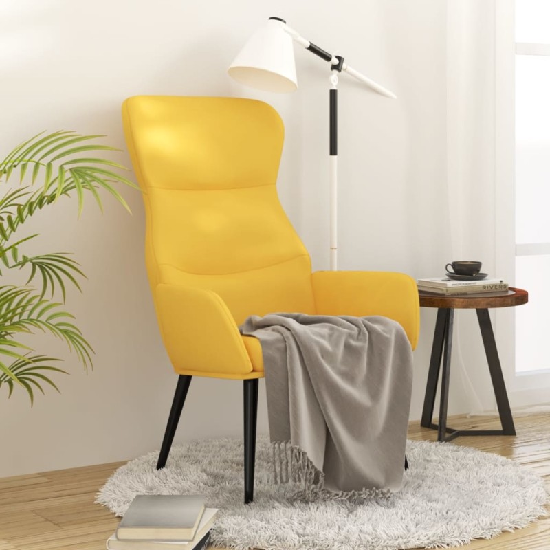 vidaXL Relaxsessel Senfgelb Stoff vidaXL Relaxsessel Senfgelb Stoff