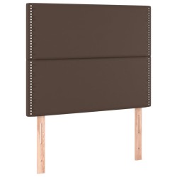 vidaXL Kopfteile 2 Stk. Braun 100x5x78/88 cm Kunstleder