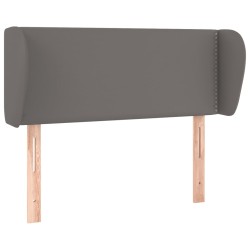 vidaXL Kopfteil mit Ohren Grau 83x23x78/88 cm Kunstleder