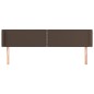 vidaXL Kopfteil mit Ohren Braun 203x16x78/88 cm Kunstleder vidaXL Kopfteil mit Ohren Braun 203x16x78/88 cm Kunstleder
