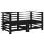 vidaXL 6-tlg. Garten-Lounge-Set Schwarz Massivholz Kiefer vidaXL 6-tlg. Garten-Lounge-Set Schwarz Massivholz Kiefer
