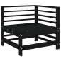 vidaXL 6-tlg. Garten-Lounge-Set Schwarz Massivholz Kiefer vidaXL 6-tlg. Garten-Lounge-Set Schwarz Massivholz Kiefer