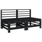 vidaXL 6-tlg. Garten-Lounge-Set Schwarz Massivholz Kiefer vidaXL 6-tlg. Garten-Lounge-Set Schwarz Massivholz Kiefer