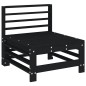 vidaXL 6-tlg. Garten-Lounge-Set Schwarz Massivholz Kiefer vidaXL 6-tlg. Garten-Lounge-Set Schwarz Massivholz Kiefer