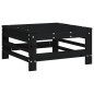 vidaXL 6-tlg. Garten-Lounge-Set Schwarz Massivholz Kiefer vidaXL 6-tlg. Garten-Lounge-Set Schwarz Massivholz Kiefer
